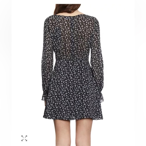 The Kooples - Floral Printed Long Sleeve Mini Dress - Small - Picture 4 of 10